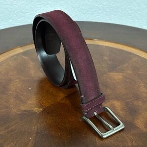 Men’s suede leather belt
